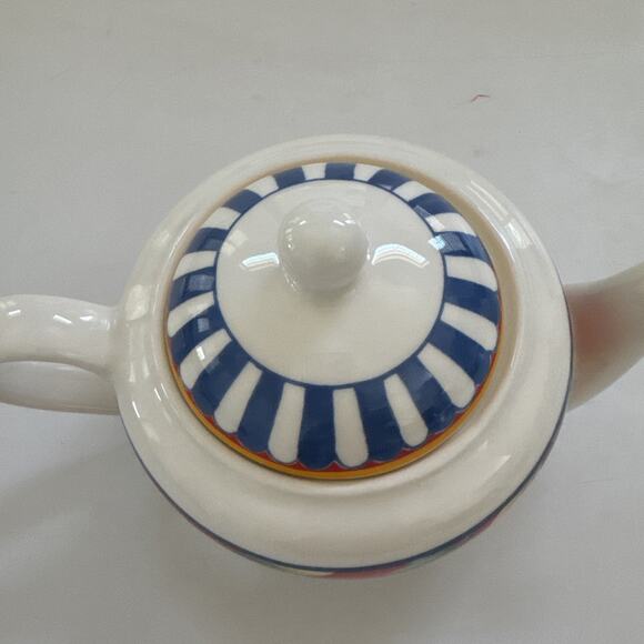 Vintage Vista Alegre Portugal Fruit Porcelain Teapot Fall Harvest Pumpkins - Picture 4 of 12